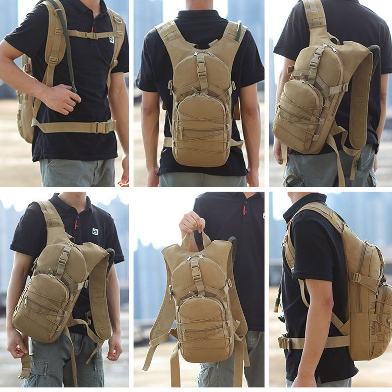 Hiking Water Bladder Bag Multi-Functional Off-Road Cycling Mountain Climbing Outdoor Sport Tactical Backpack Oxford Material