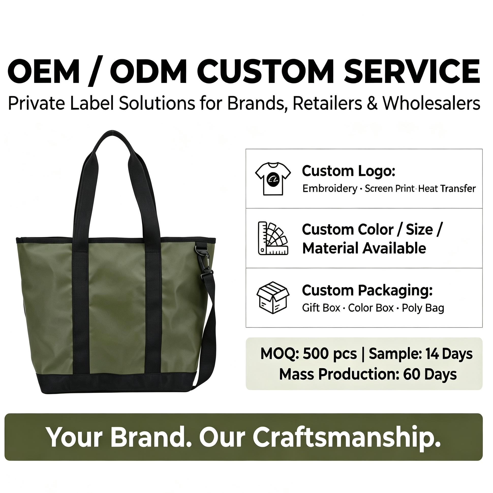 Waterproof Matte Tote Bag Large Capacity 2-in-1 Design with Detachable Strap Wide Handle Handbag for Gym Office Travel Daily