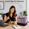 Custom New Lightweight Double Deck Insulated Lunch Bag Portable Large Capacity Leakproof Thermal Cooler Tote Bag for Picnic