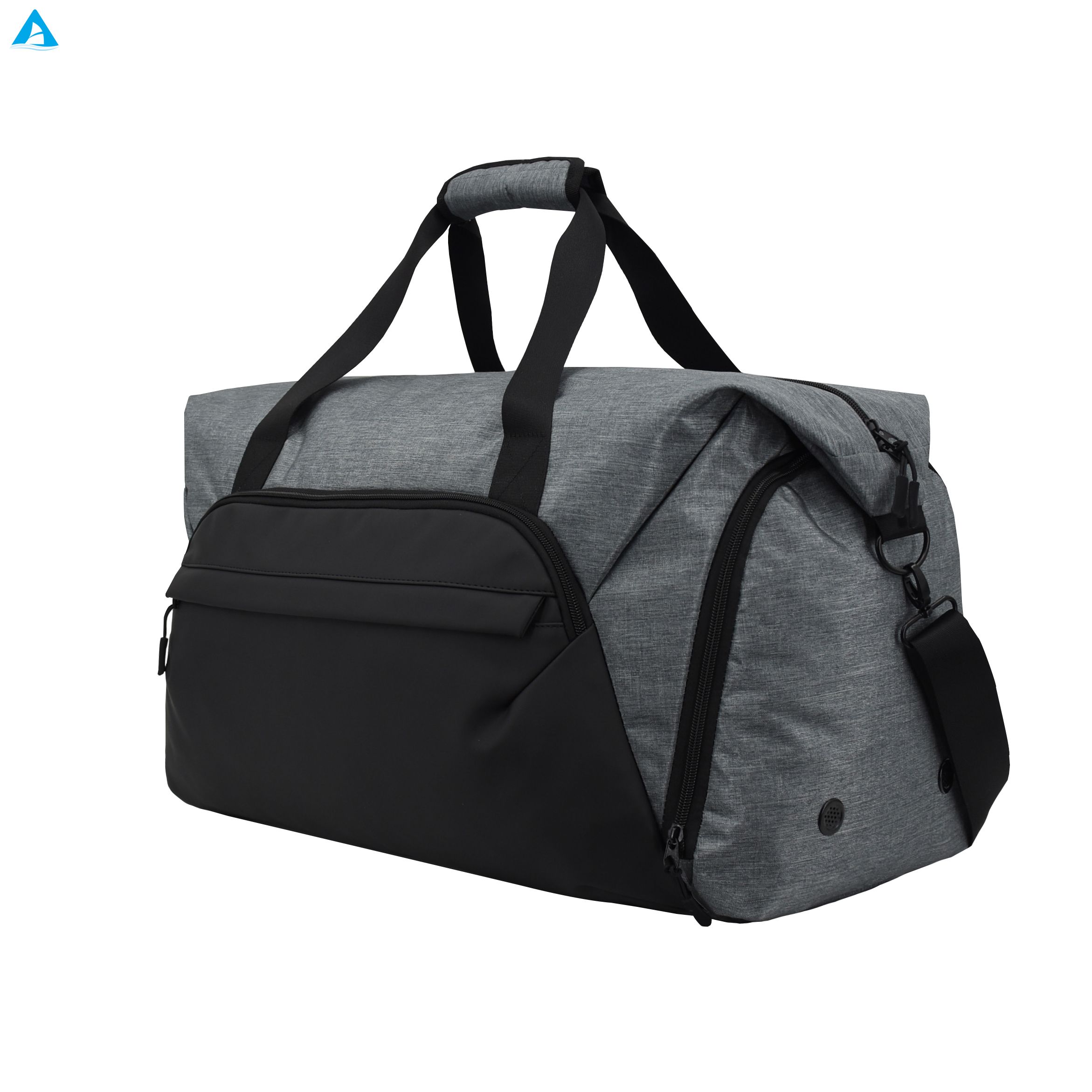 Factory Direct Multi-function Roll-top Carry-on Large Capacity Duffel Bag Sports Gym Travel Luggage Bag with Shoe Compartment 