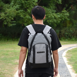 Custom Water-Resistant Polyester Roll-Top Laptop Backpack Large Capacity Casual Travel Rucksack with Buckle Closure for Men
