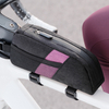 Bicycle Top Tube Bike Frame Bag Waterproof Polyester Zipper Closure Handlebar Storage Pouch Quick Access Phone Pocket Cycling