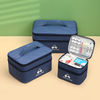 Advance 3-Piece Oxford First Aid Medicine Storage Bag Zipper Closure Portable Water Resistant for Outdoor Use-Epidemic