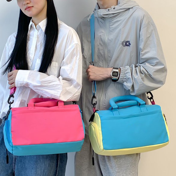 Multifunctional Colorful Travel Toiletry Bag Luggage Strap-On Duffle Cosmetic Storage Bag Fitness Travel Sports Tennis Bag