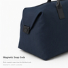 Wholesale Custom Polyester Travel Tote Bag Business Weekender Handbag Lightweight Overnight Bag with Magnetic Snap Ends