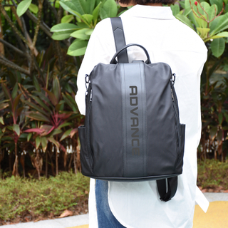 Custom Women's Anti-Theft Travel Backpack High-Density Polyester Water-Resistant Laptop Bag with Hidden Back Zipper