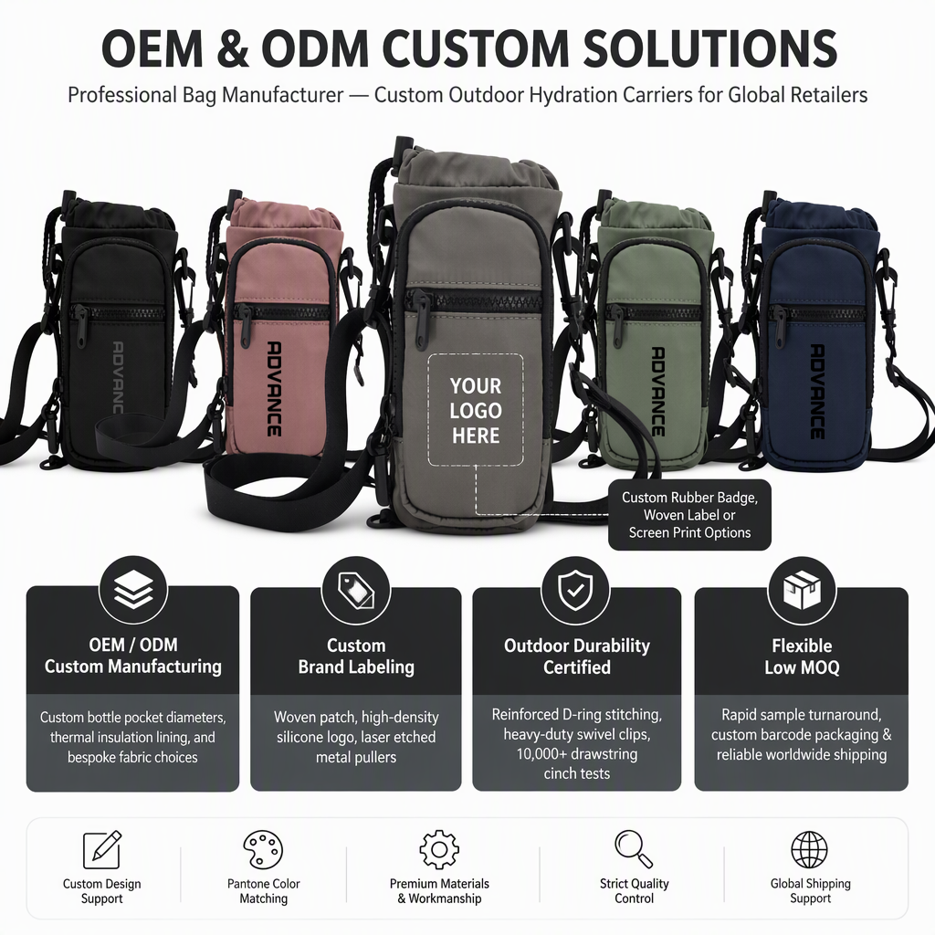 Wholesale Cheap Price Ultralight Water Bottle Sling Bag with Phone Pocket Adjustable Crossbody Pouch for Dog Walking 