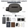 Custom Lightweight 2.5L Waist Bag Portable Crossbody Chest Bag Multi Pocket Fanny Pack for Travel Running Daily Use