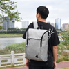 Dual Curved Front Zippers Laptop Backpack Custom Logo Water Repellent Business Commuter Daypack for Work Travel