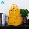 Large Capacity Waterproof Canvas Backpack with Polyester Lining Simple Versatile Unisex Travel Bag for All Seasons