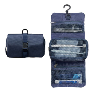 Large Capacity Foldable Roll up Hanging Toiletry Bag Travel Organizer Cosmetic Bag with Multiple Pockets for Outdoor Trips