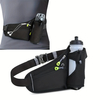 Multi-functional Nylon Running Belt Waist Pack for Unisex Portable Waterproof Sports Waist Pouch with Water Bottle Holder