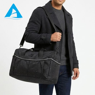 Fashion Star Pattern Waterproof Nylon Sports Duffle Bag Large Capacity Ladies Gym Travel Bag Portable Weekend Handbag