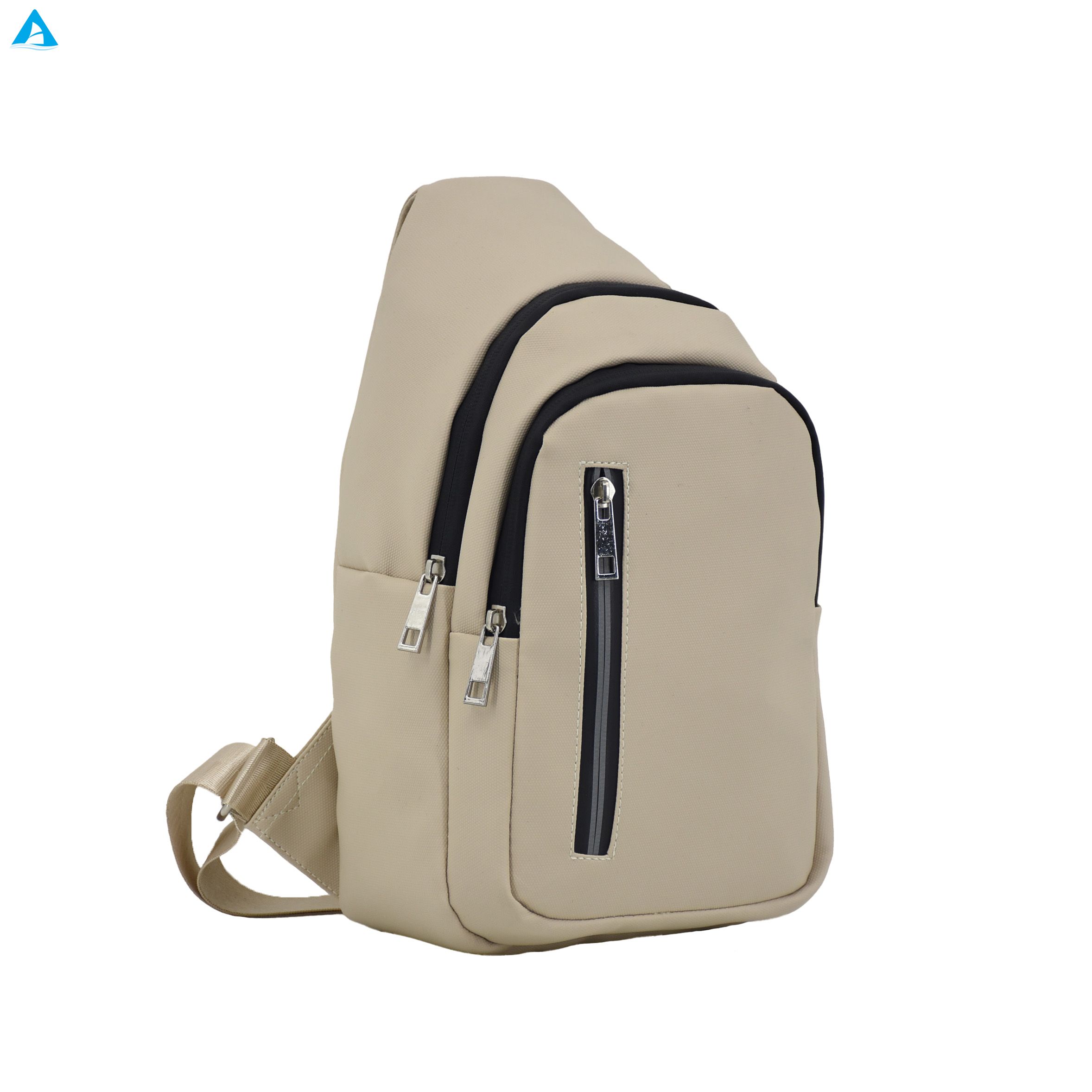 Unisex Cycling Chest Bag Casual Oxford Fabric Crossbody Backpack with Zipper Closure Portable Fashion Design