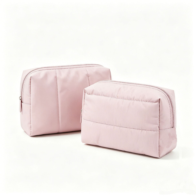 Custom Polyester Cosmetic Organizer Bag Portable Makeup Toiletry Pouch with Multiple Compartments for Skincare Travel