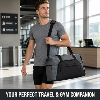 Factory Direct Multi-function Roll-top Carry-on Large Capacity Duffel Bag Sports Gym Travel Luggage Bag with Shoe Compartment 
