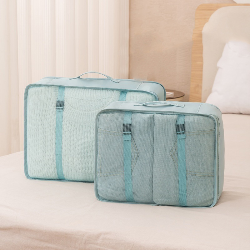 Wholesale Minimalist Lightweight Zipper Travel Packing Cubes Set Large Capacity Luggage Storage Set for Travel Business Use