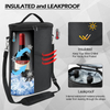 Factory Custom High Quality 2 Bottle Wine Cooler Bag Lightweight Leakproof Gift Tote Handbag with Adjustable Shoulder Strap