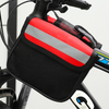 Fashion Bicycle Front Beam Bag Mountain Bike Mobile Phone Storage Waterproof Hanging Bag Riding Equipment Accessories Polyester