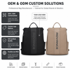 Custom Women's Anti-Theft Travel Backpack High-Density Polyester Water-Resistant Laptop Bag with Hidden Back Zipper