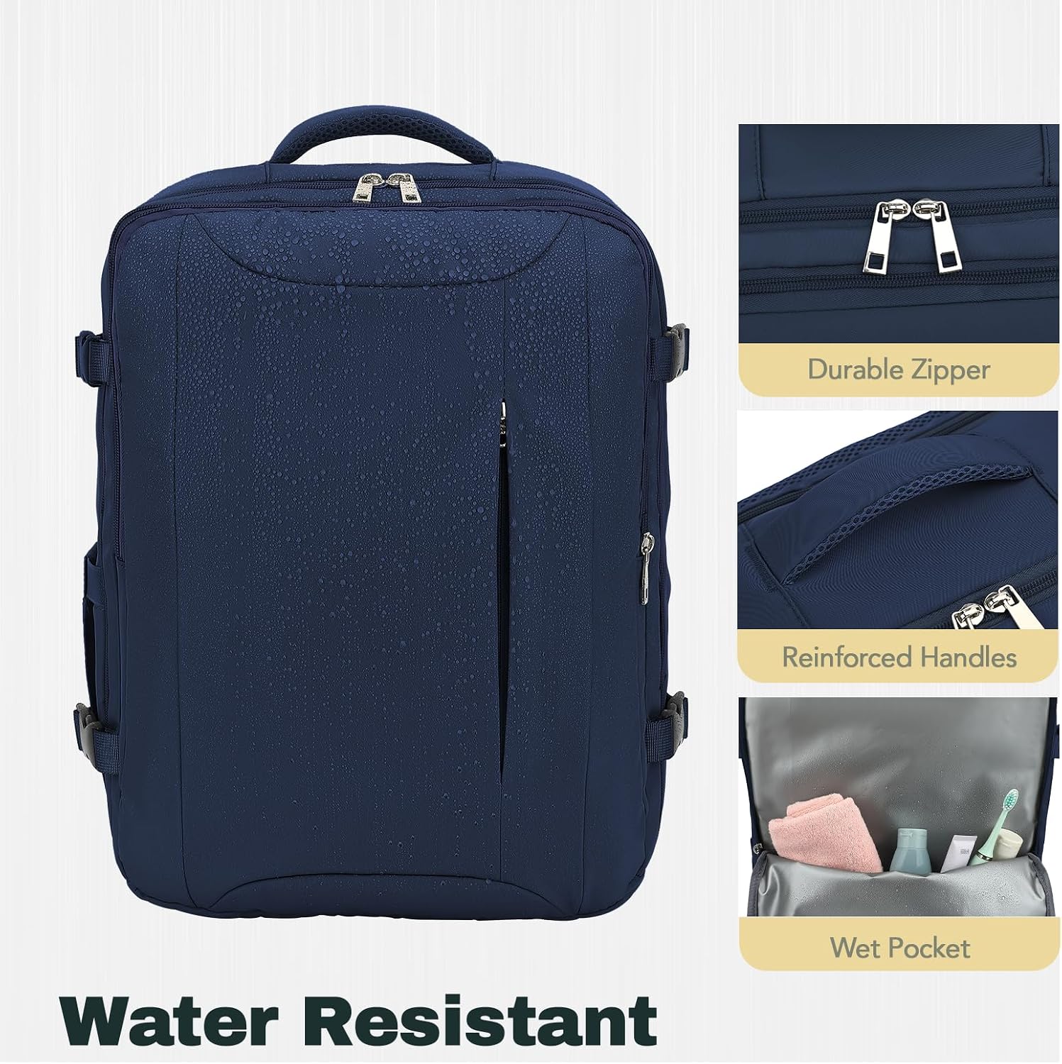 BSCI Customizable Travel Laptop Backpack Water Resistant Lightweight Weekender Bag Casual Daypack for Business Commuting