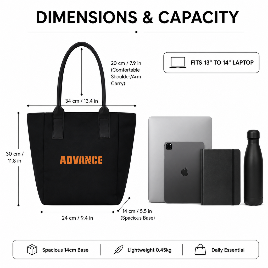 Custom Women's Water Resistant 14 Inch Laptop Tote Bag Lightweight Business Handbag Durable Scratch Resistant Work Bag