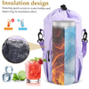 Custom Portable Drawstring Water Bottle Crossbody Bag Lightweight Insulated Water Cup Handbag with Multiple Storage Pockets