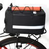 Advance Waterproof Polyester Bicycle Rear Rack Bag Large Capacity Bike Trunk Storage Pannier Reflective Strip Zip Phone Pocket