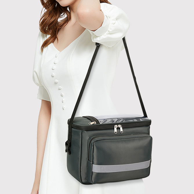 Custom Waterproof Bicycle Front Hanging Bag with Touch Screen Phone Window Large Capacity Crossbody Bag for Outdoor Riding