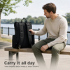 Advance Wholesale Minimalist Business Casual Backpack Large Capacity Travel Bag with Front Buckle Straps for Men