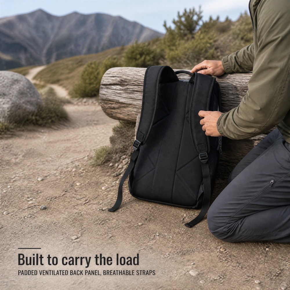 Customizable High-Quality Sports Outdoor Travel Backpack Lightweight Comfortable Hiking Backpack with Padded Back Panel 