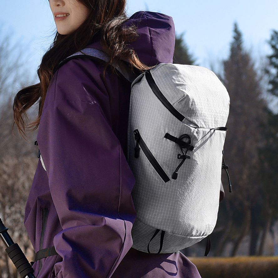 Custom Logo 15L Lightweight Foldable Backpack Hydration Compatible Hiking Rucksack Water-resistant Trail Running Day Pack