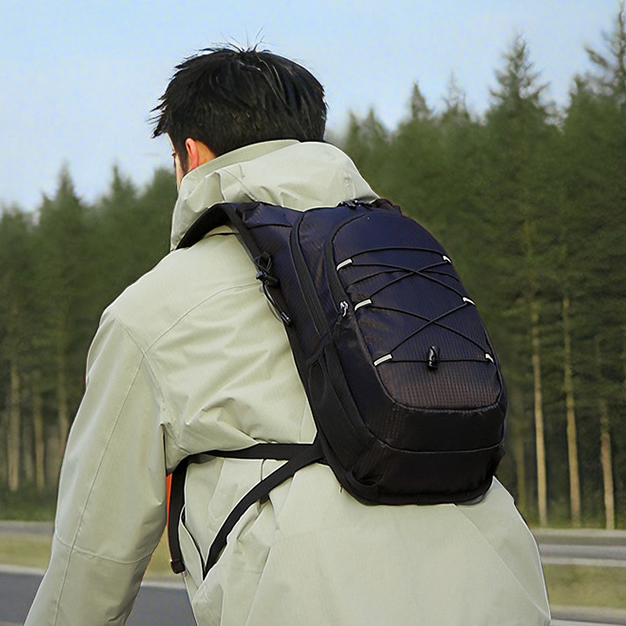 Waterproof Outdoor Hydration Backpack with Reflective Strips & Breathable Mesh Back 20L Camping Cycling Daypack for Men Women