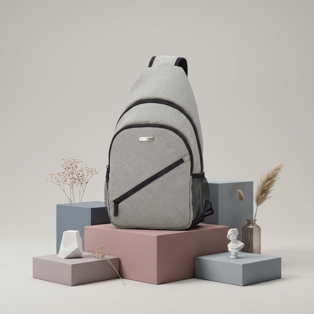 Factory Price Comfortable Men's Chest Bag Lightweight Polyester Sling Crossbody Bag for Travel Outdoor Daily Use