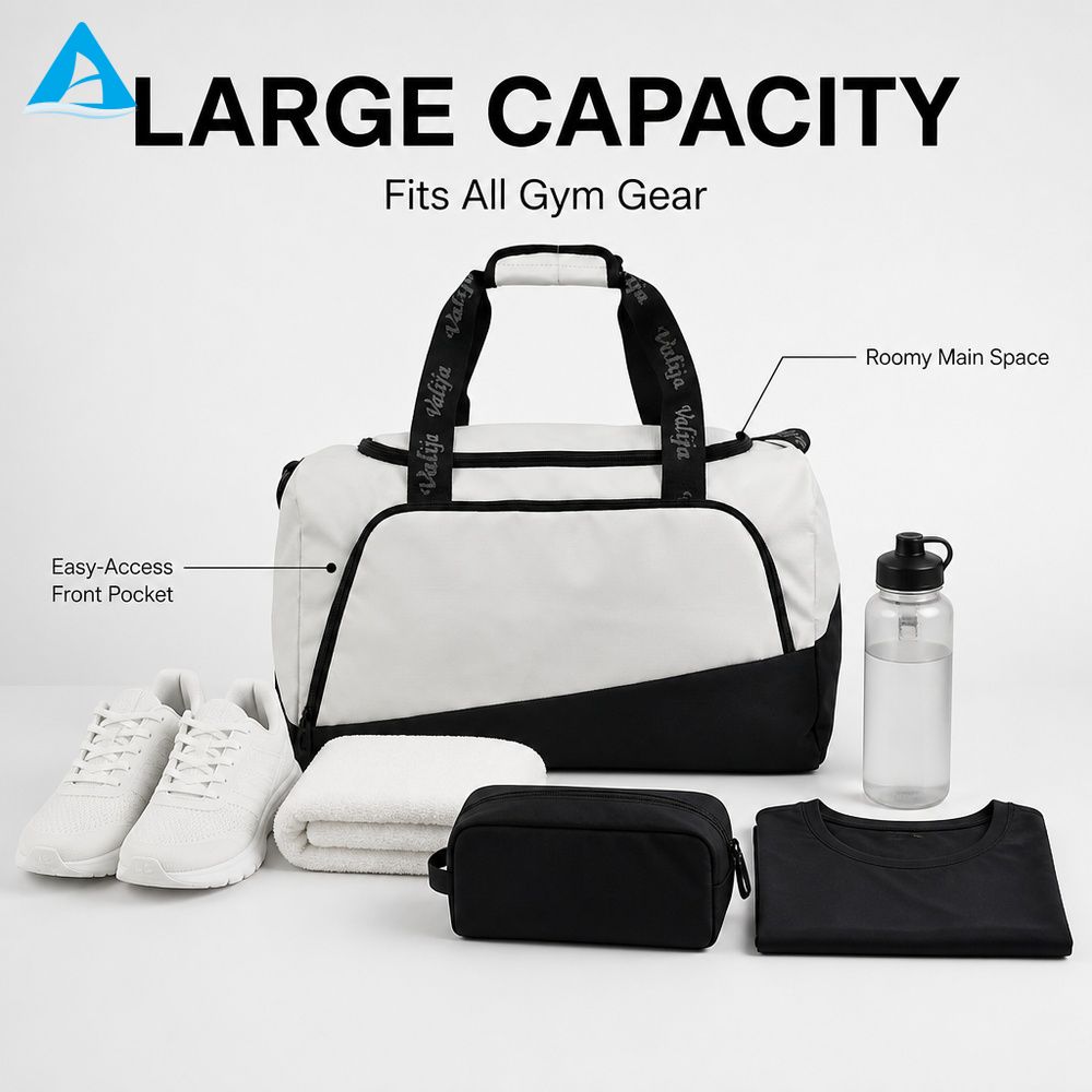 Top Quality Travel Gym Bag Large Capacity Sports Duffel Bag with Adjustable Strap Durable Ripstop Fabric Weekend Bag