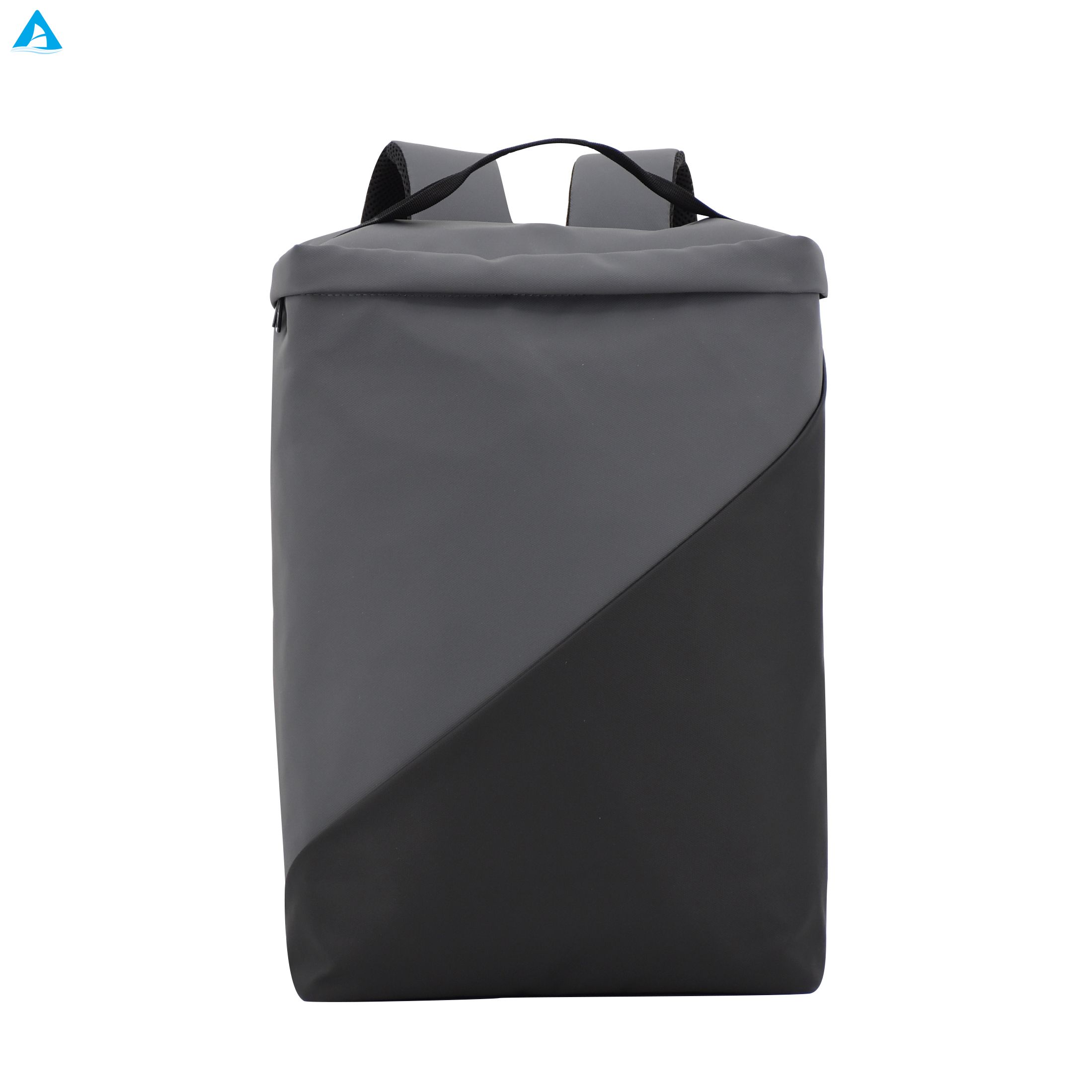 Wholesale Custom Logo Color Block Backpack Waterproof Roll Top Laptop Bag Business Travel Backpack for Office Commute