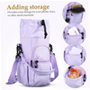 Custom Portable Drawstring Water Bottle Crossbody Bag Lightweight Insulated Water Cup Handbag with Multiple Storage Pockets