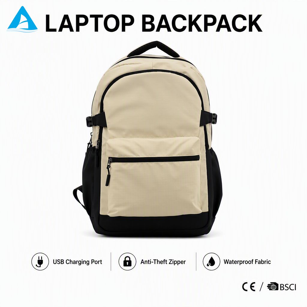 Hot Selling Waterproof Laptop Backpack with USB Charging Port Anti-Theft Business Travel Daypack OEM/ODM Custom Logo School Bag for Men Women