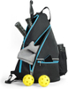 Unisex Portable Pickleball & Tennis Racket Bags Triangular Design Polyester Material Water Resistant 30-40L Capacity Sport Use