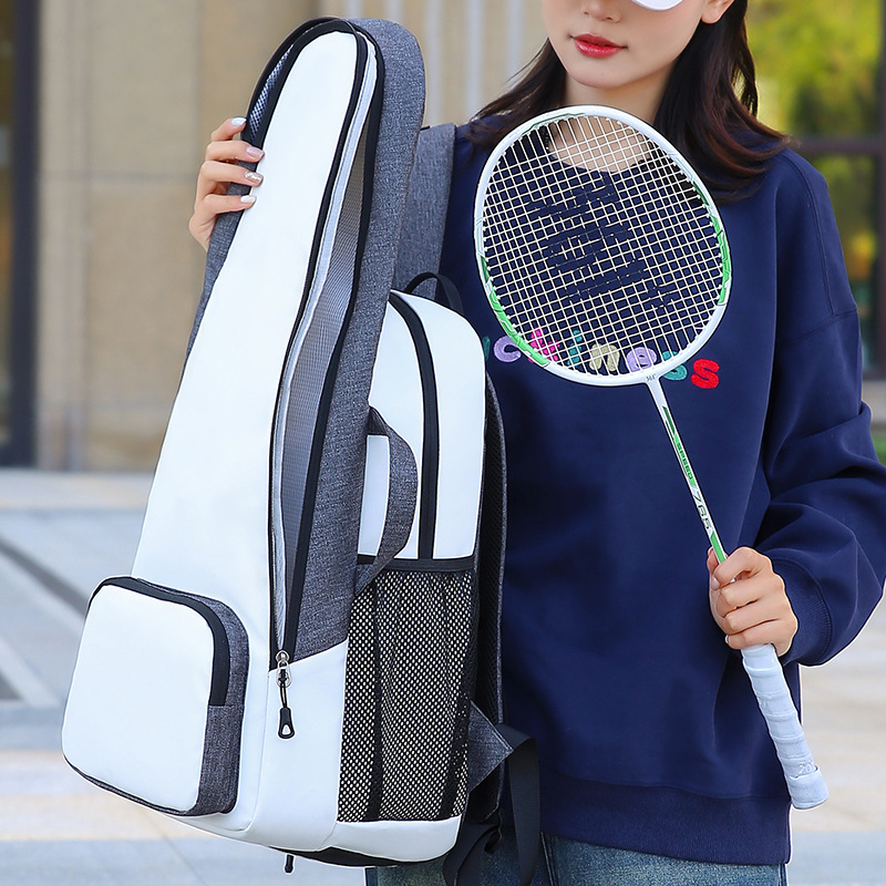 Functional Tennis Badminton Racket Bag Large-Capacity Waterproof Laptop Backpack Portable Design Fashion Casual Shoe Compartment