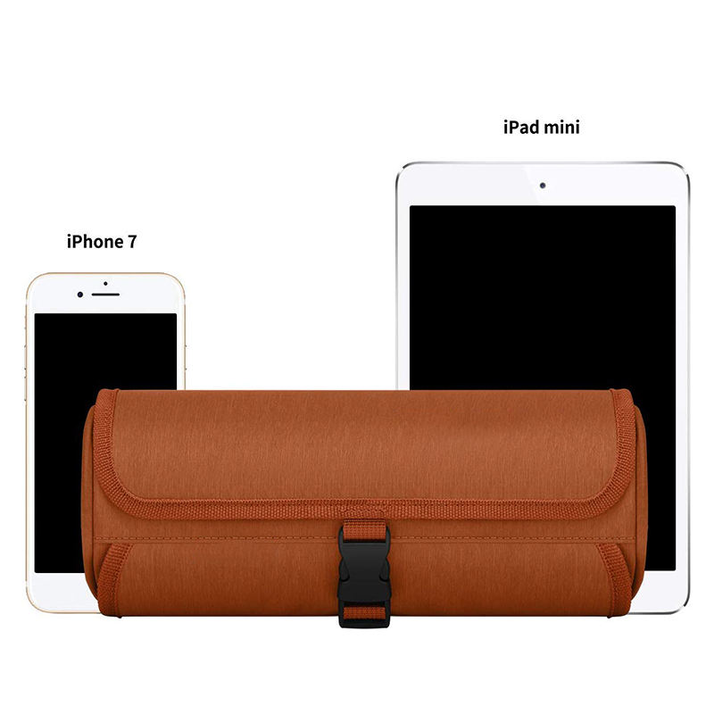 Custom Polyester Large Capacity Waterproof Travel Hanging Cosmetic Bag Portable Foldable Roll up Toiletry Bag for Men Women