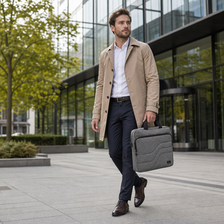 Custom 2-in-1 Convertible 15.6 Inch Laptop Briefcase Large Capacity Business Messenger Bag with Detachable Shoulder Strap