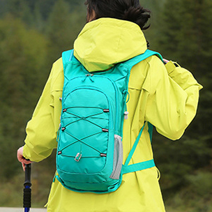 Waterproof Outdoor Hydration Backpack with Reflective Strips & Breathable Mesh Back 20L Camping Cycling Daypack for Men Women
