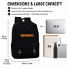 Advance Custom Fashion Simple Leisure High School Students Backpack Large Capacity Water-Resistant 15.6 Inch Computer Backpack