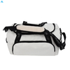 White Duffel Bag for Gym Travel Large Capacity Water-Resistant Sports Weekender Bag with Sherpa Shoulder Pad & Comfort Handle