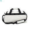 White Duffel Bag for Gym Travel Large Capacity Water-Resistant Sports Weekender Bag with Sherpa Shoulder Pad & Comfort Handle