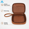 Factory Custom Logo Large Capacity Waterproof Zipper PU Cosmetic & Makeup Bag with Soft Handle for Women Travel Use