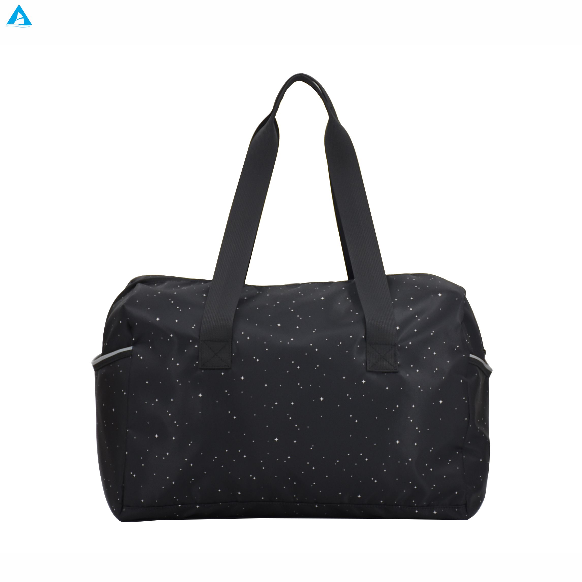Fashion Star Pattern Waterproof Nylon Sports Duffle Bag Large Capacity Ladies Gym Travel Bag Portable Weekend Handbag