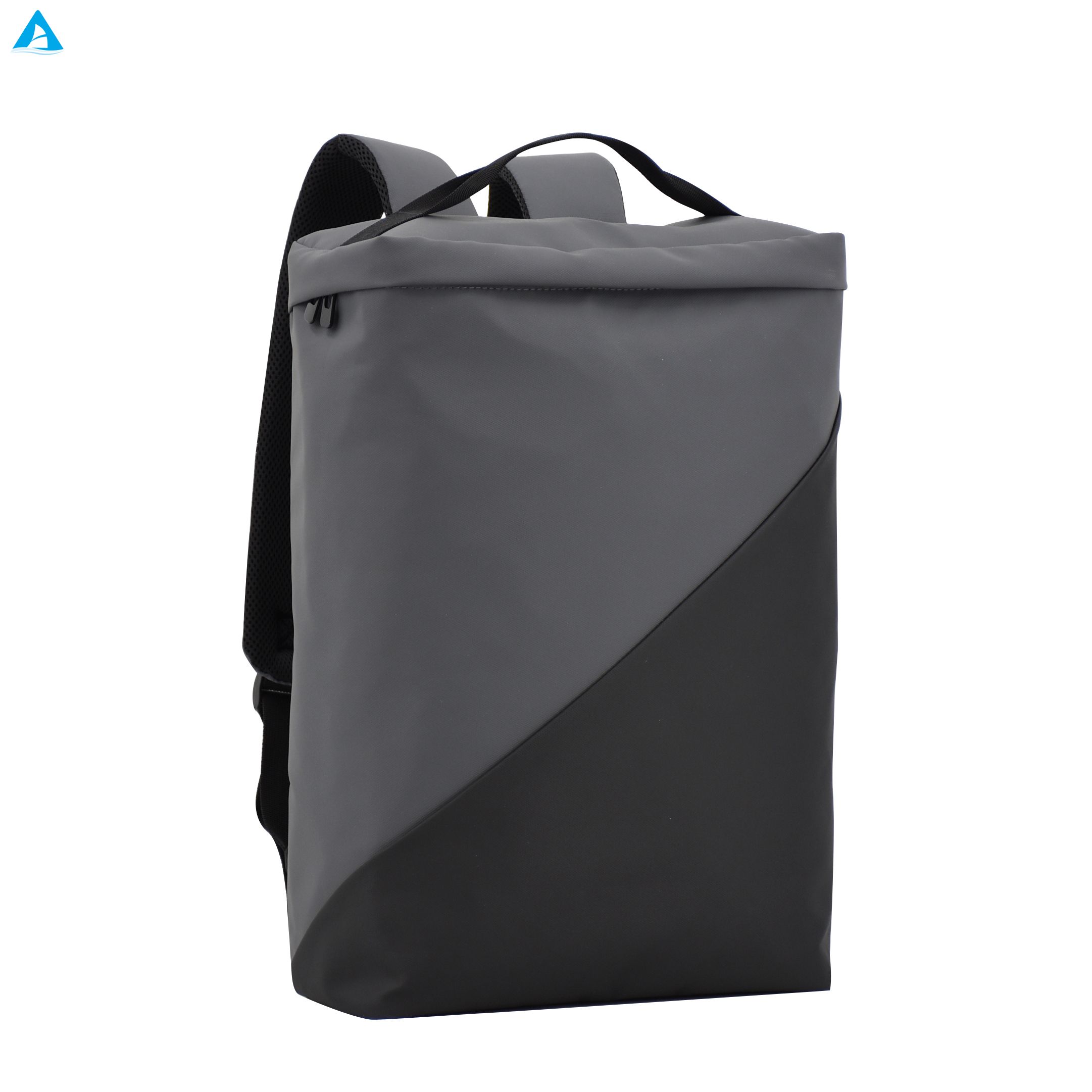 Wholesale Custom Logo Color Block Backpack Waterproof Roll Top Laptop Bag Business Travel Backpack for Office Commute