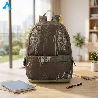 Best Selling Modern Fashion Large Capacity Schoolbag Lightweight Pattern Design Zipper Closure for Teenagers Students Wholesale